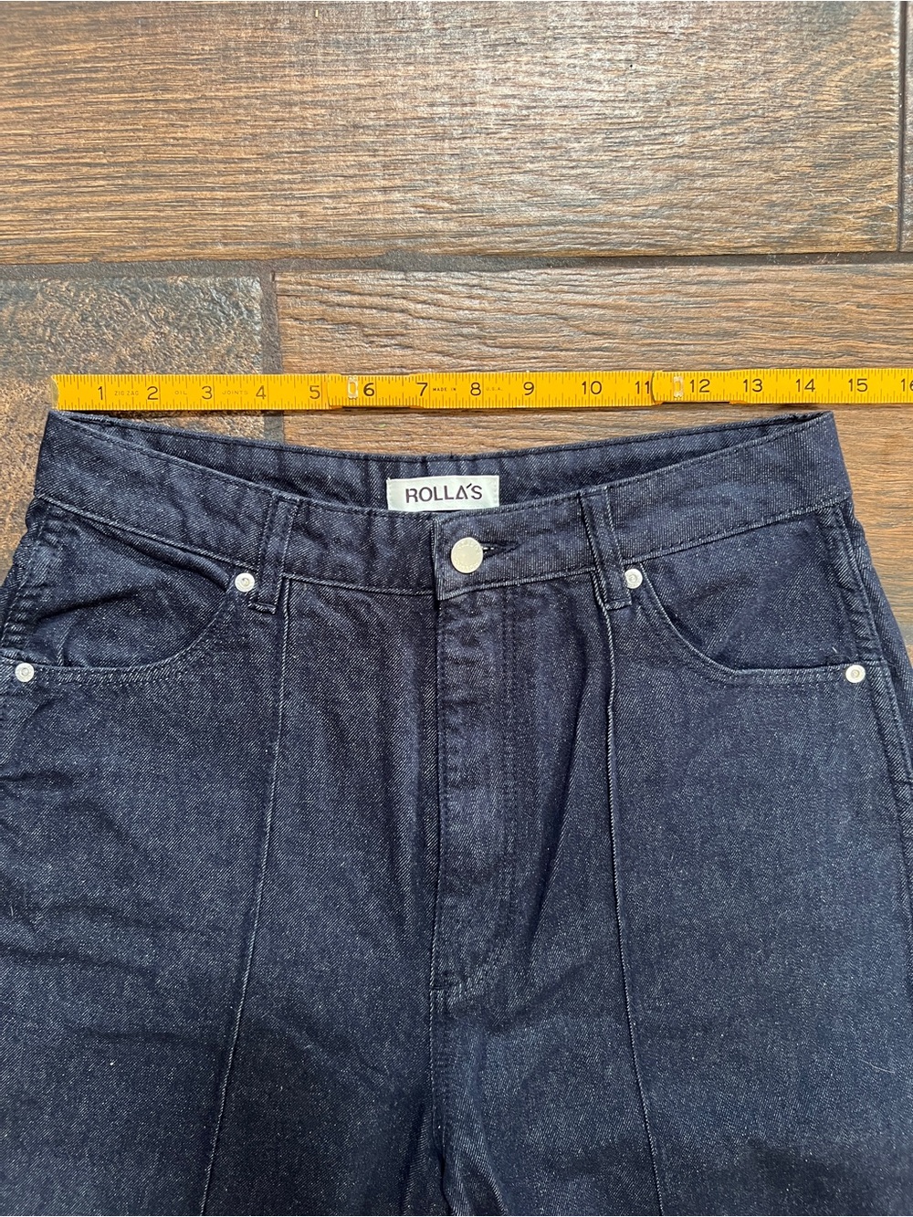 FREE SHIP - ROLLA'S Dark Indigo Studio Flare Jeans - Picture 5 of 8